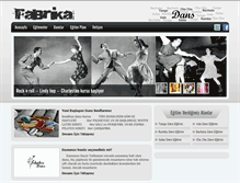 Tablet Screenshot of fabrikadans.com